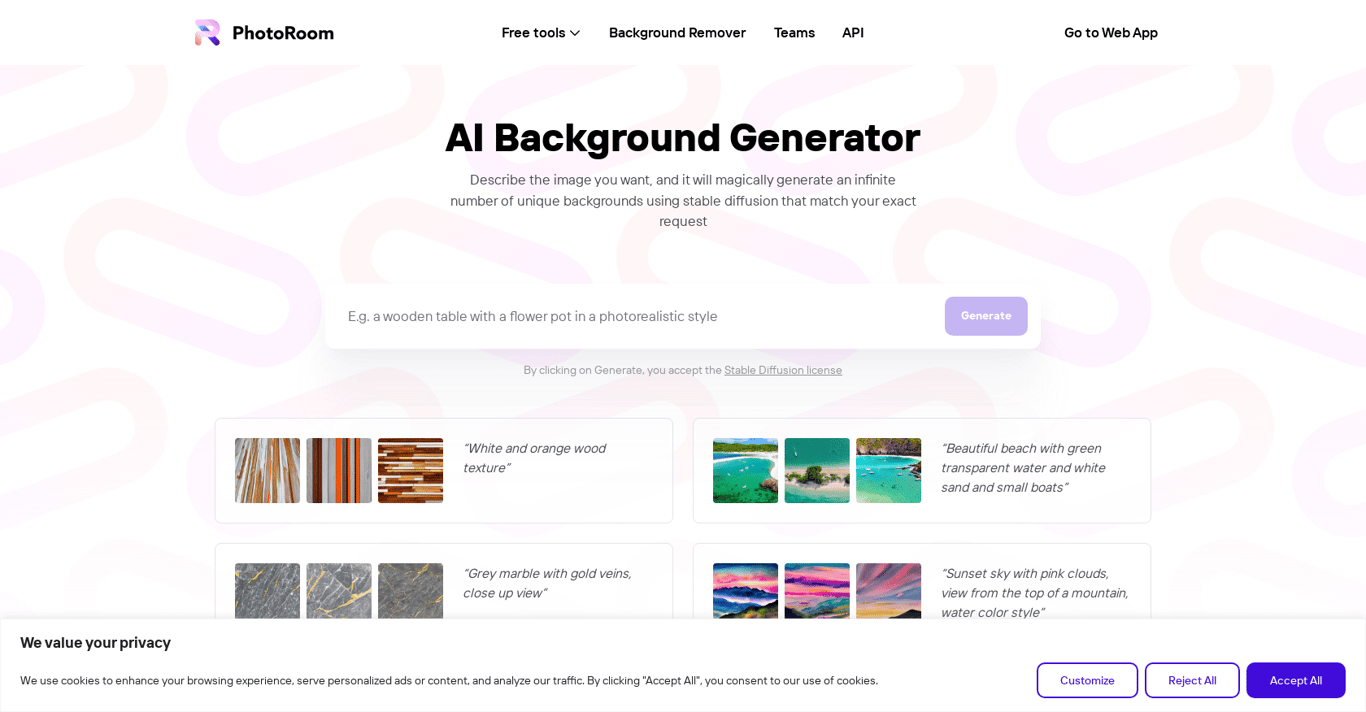 AI Background Generator by PhotoRoom featured thumbnail image