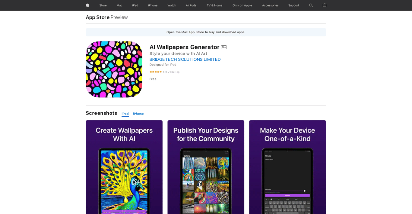 AI Wallpapers Generator featured thumbnail image
