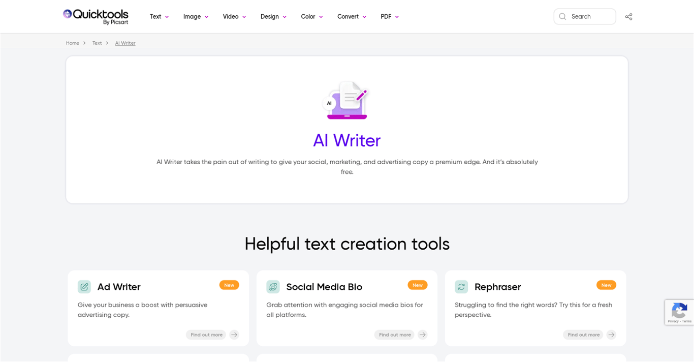 AI Writer by Picsart featured thumbnail image